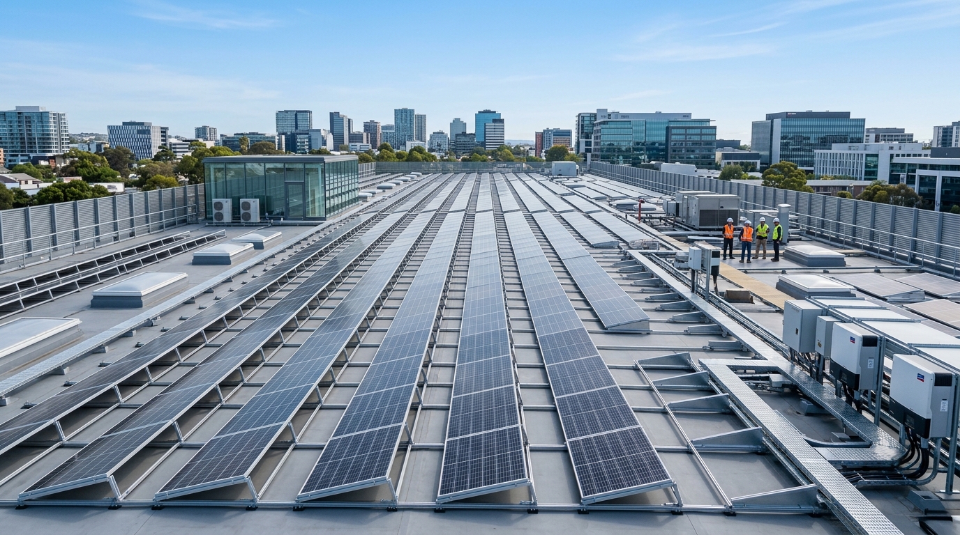 Commercial Solar Power Array